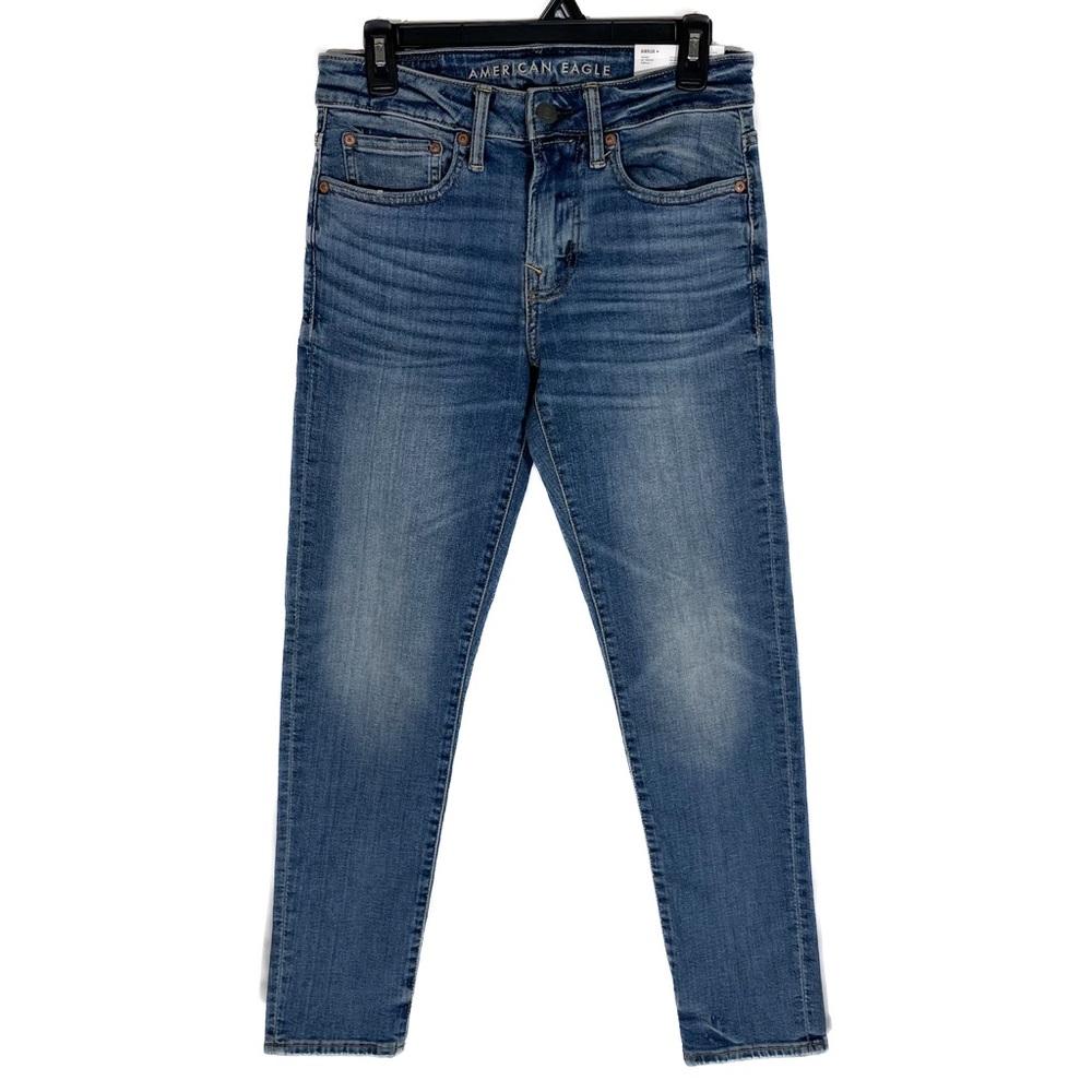 American Eagle Jeans Airflex Mens 28 X 28  Skinny Medium Wash Stretch NWT